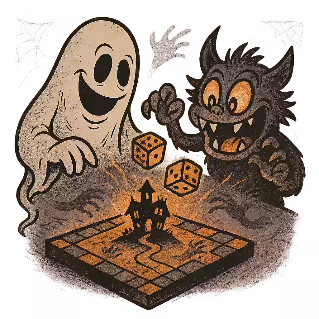 Idle Horror Mansion — spooky, playful artwork
